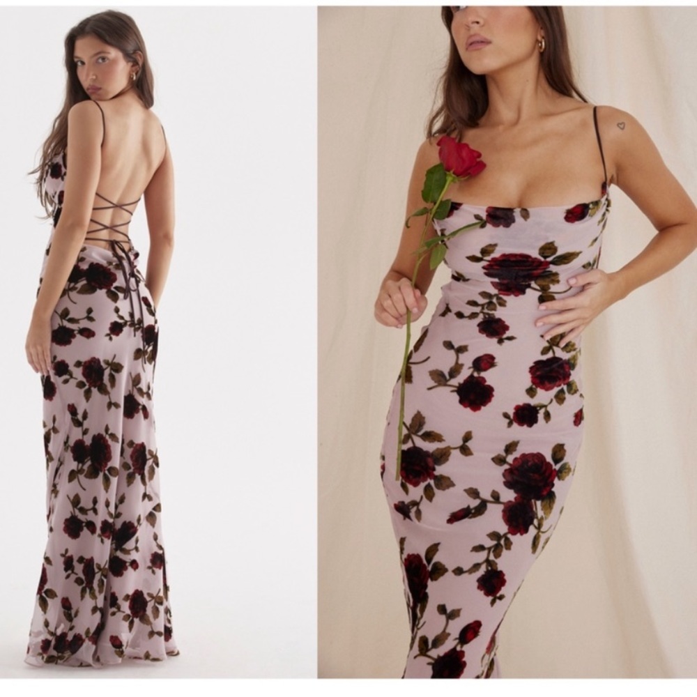 House of CB Pink Floral Maxi Dress - Picture 10 of 16